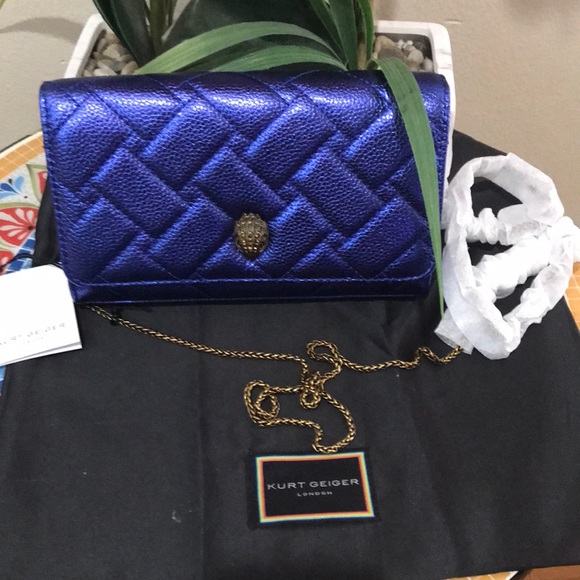 - Kurt Geiger London Extra Mini Kensington Metallic Bronze Hardware Crossb… - Picture 12 of 17